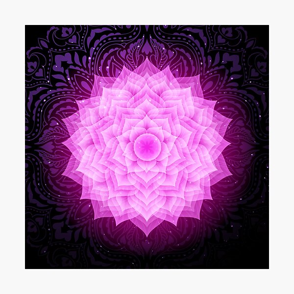 Item preview, Sahasrara chakra with mandala background. Crown chakra. designed and sold by Reamolko.