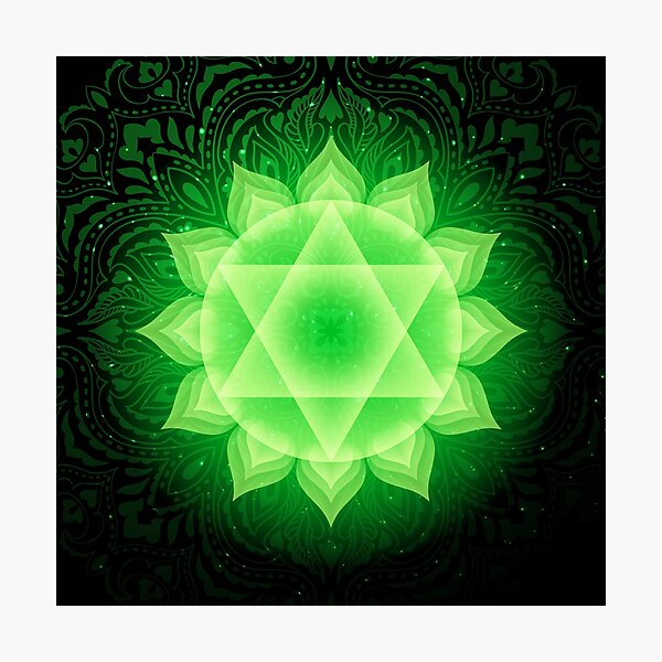 Item preview, Anahata chakra with mandala background. Heart Chakra. designed and sold by Reamolko.