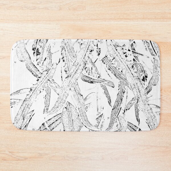 Item preview, Gum Leaves layered pattern Black and White designed and sold by Ohlordi.