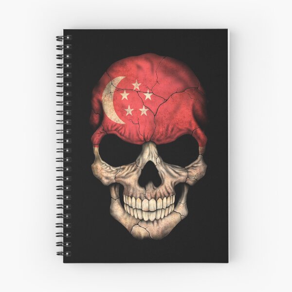Item preview, Singapore Flag Skull designed and sold by JeffBartels.