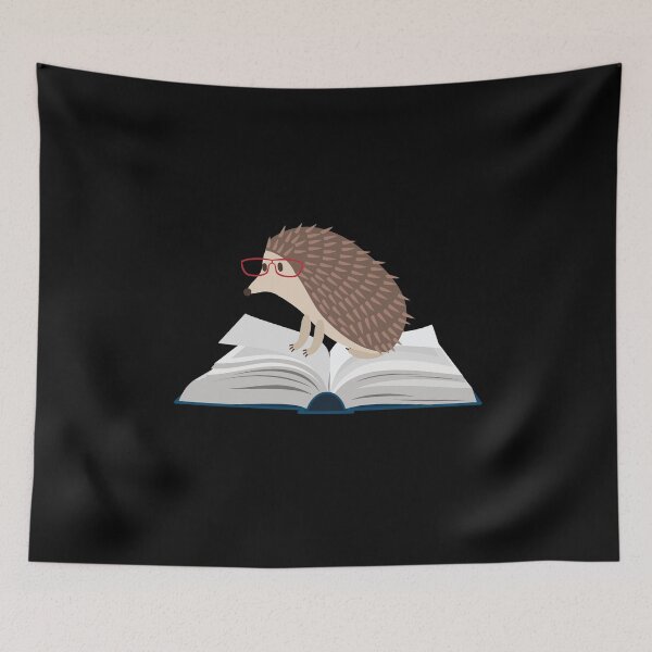 Item preview, Hedgehog book sweet reading designed and sold by MooonTees.