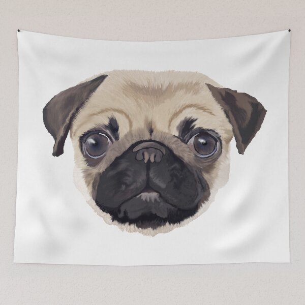 Item preview, Pug Life on White designed and sold by ArtistsQuest.
