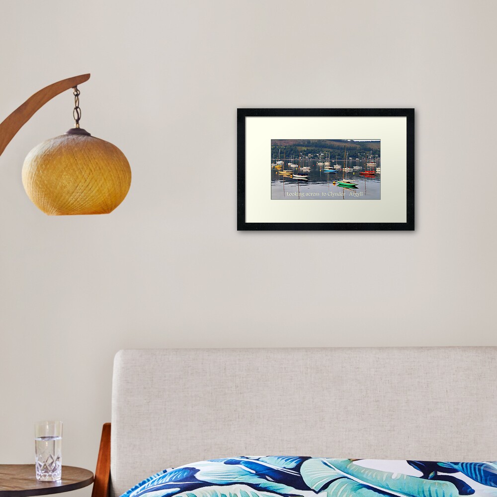 Looking towards Clynder Argyll Framed Art Print