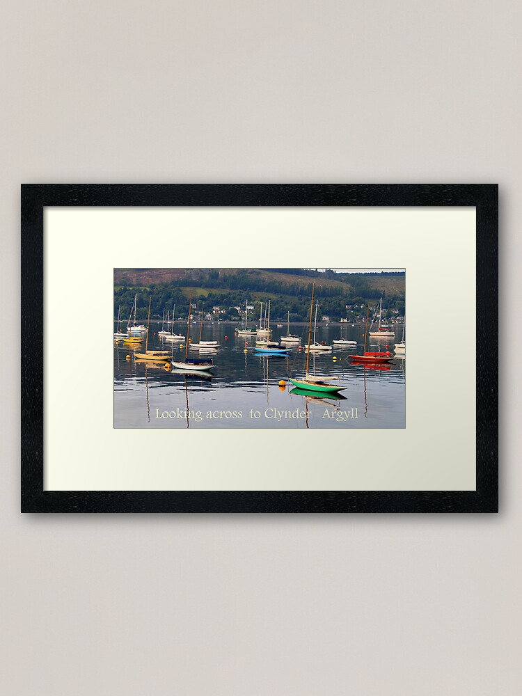 Alternate view of Looking towards Clynder Argyll Framed Art Print