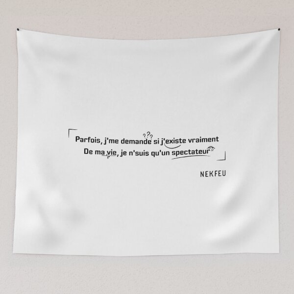 Item preview, Nekfeu - Quote designed and sold by Oni  Zuka.