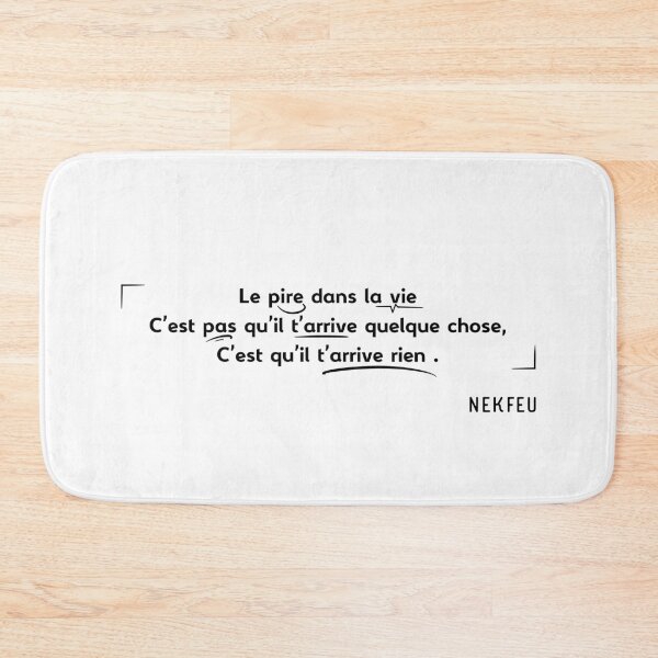 Item preview, Nekfeu - Quote designed and sold by Oni  Zuka.