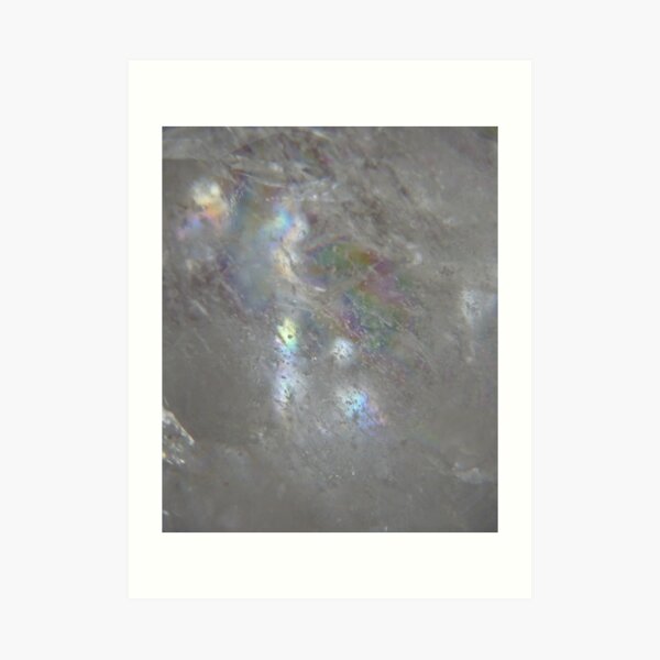 Angelic face in clear quartz Art Print