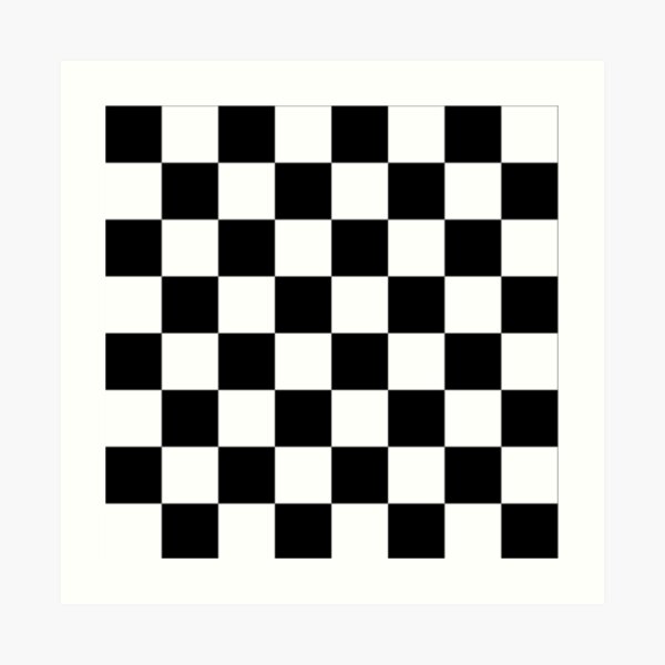Checkered Flag Pattern Race Winner Art Print