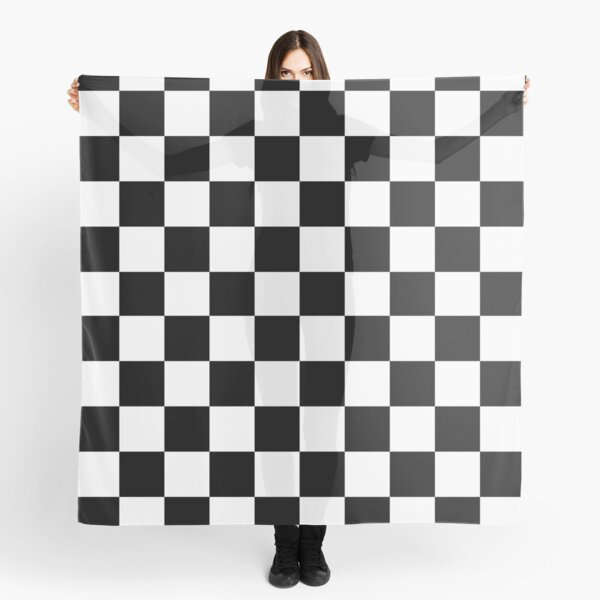 Checkered Flag Pattern Race Winner Scarf
