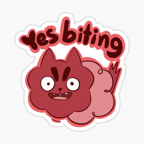 Yes Biting Sticker