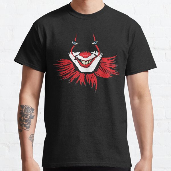 Evil Clown Halloween Scary Red Clowns Classic T-Shirt