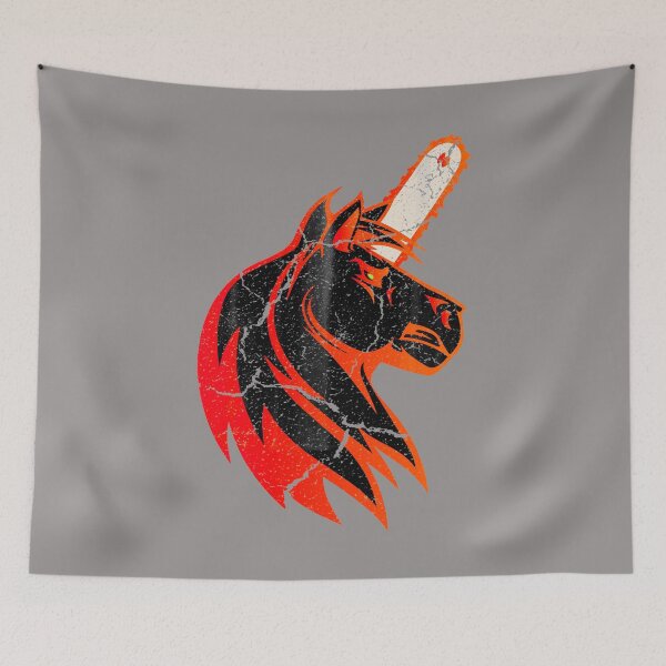Item preview, Bad horse as unicorn with chainsaw as horn designed and sold by tarek25.