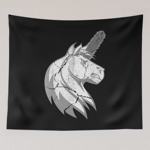 Item preview, Bad horse as unicorn with chainsaw as horn designed and sold by tarek25.