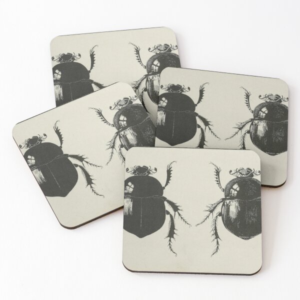 Item preview, Antiquarian Black Beetles designed and sold by BlueSpecsStudio.