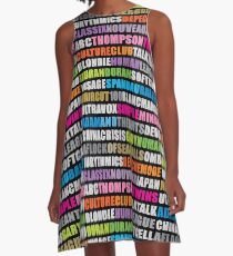 Vestido acampanado Música de la nueva ola de los 80
