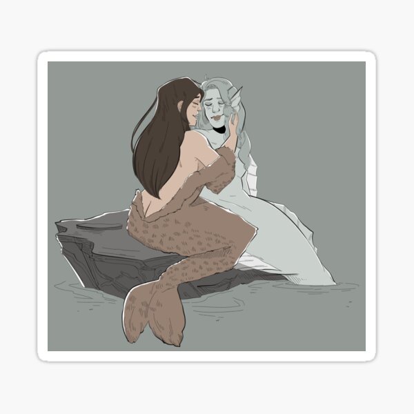 Selkie and Mermaid Sticker
