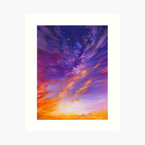 Long's Peak Glow Art Print