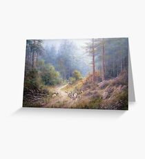West Wood, Northumberland Greeting Card