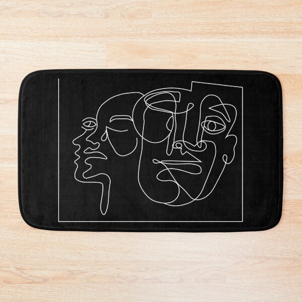 Item preview, Abstract Single Line Faces designed and sold by JustAnapple.