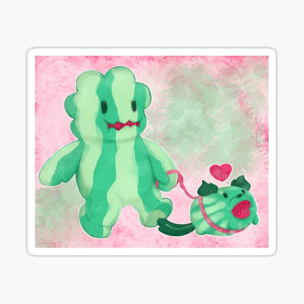 Watermelon Steven and Watermelon Dog Sticker