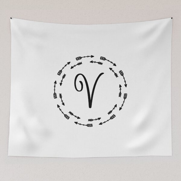 Item preview, Monogram V Arrow Circle designed and sold by simplymonogram.