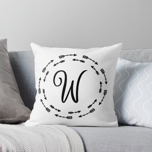 Item preview, Monogram W Arrow Circle designed and sold by simplymonogram.