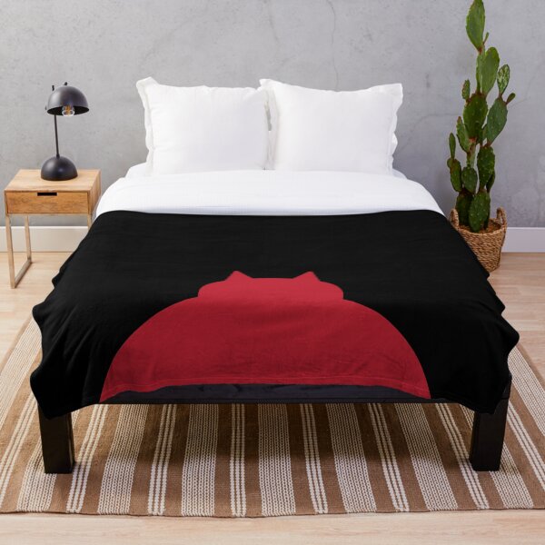 Fat Red Cat Throw Blanket