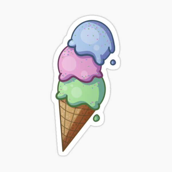 Vista previa del artículo con la obra «Helado de bolas para combatir el calor!», diseñado y vendido por MinEkkoArt.