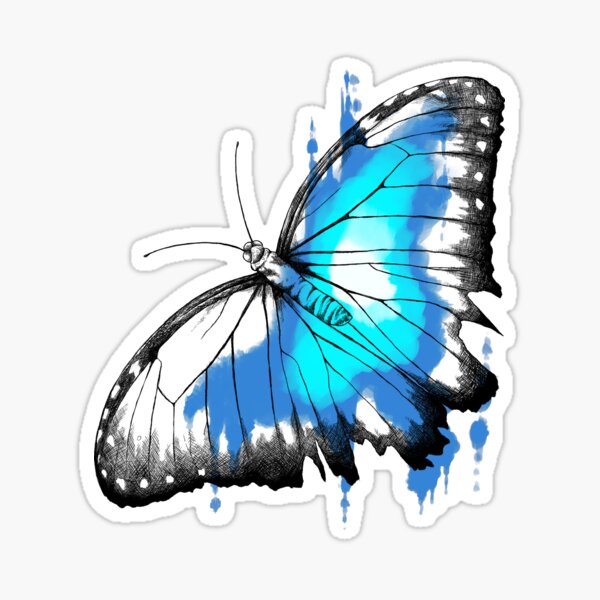 Vivid Blue Sticker