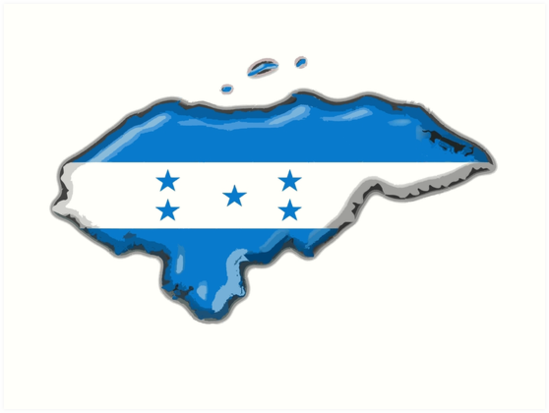 Mapa De Honduras Bandera   Ap,550x550,16x12,1,transparent,t.u6 