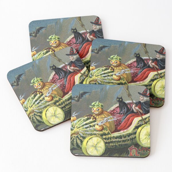 Item preview, Antique Halloween Drive Greetings designed and sold by forgottenbeauty.