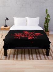 The night is dark is full of terror Throw Blanket