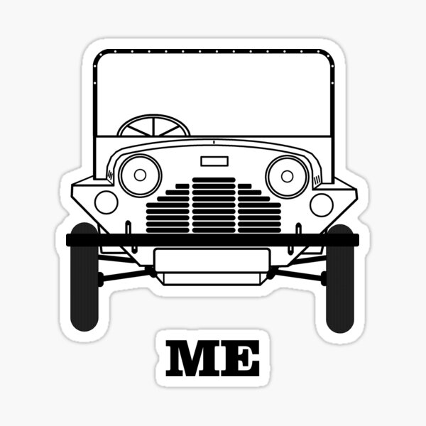 "MINI Me" Design featuring the Moke Sticker