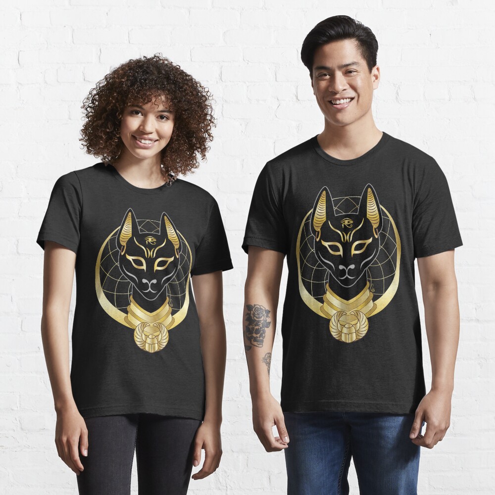 "Bastet goddess golden moon" Tshirt for Sale by hagalart Redbubble