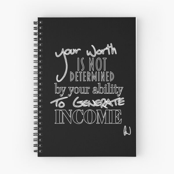 Item preview, "Your worth..." affirmation designed and sold by Cato Woodward.
