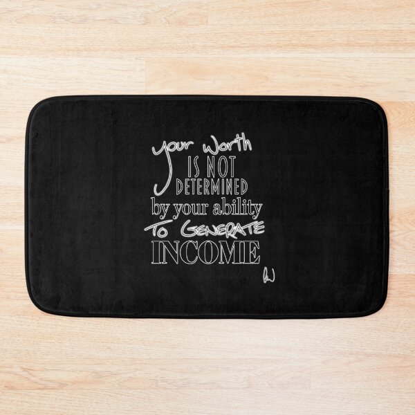 Item preview, "Your worth..." affirmation designed and sold by Cato Woodward.