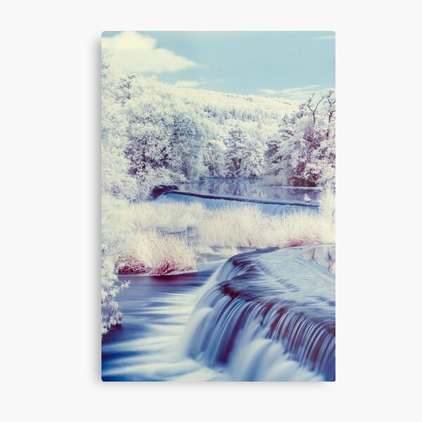 An Infrared Evening at Warleigh Weir Metal Print