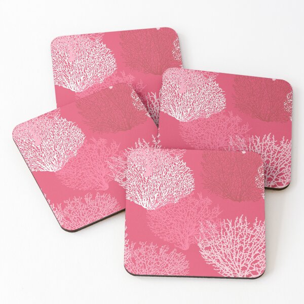 Item preview, Fan Coral Print, Fuchsia and Coral Pink designed and sold by Marymarice.