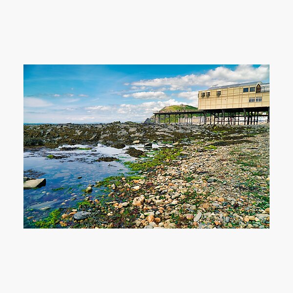 Item preview, Beach, Rock Pool & Aberystwyth Pier - Coastal Scenery designed and sold by Harmony Of The Mind.