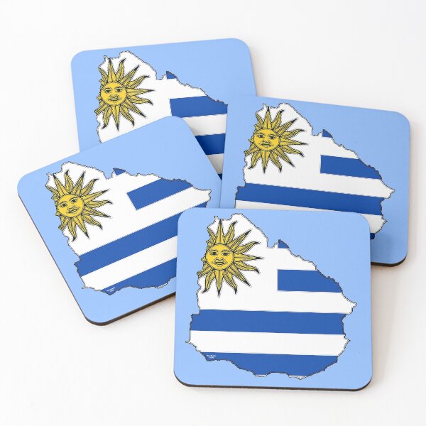 Item preview, Uruguay Map With Uruguay Flag designed and sold by Havocgirl.
