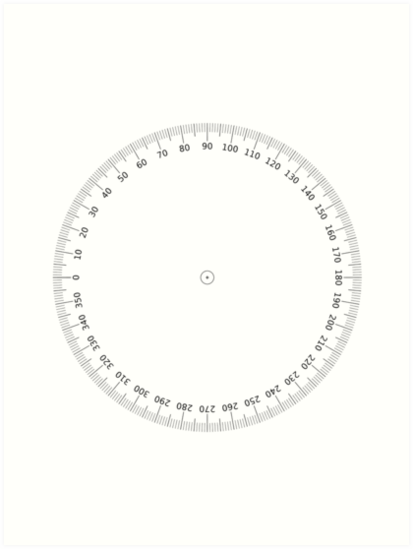 protractor 360 degree degrees angles circle math education