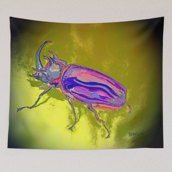 Item preview, Five Horned Rhinocros Beetle Primed designed and sold by BlueCanna.
