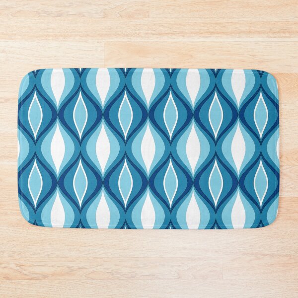 Item preview, Mid-Century Modern Diamonds, Denim Blues designed and sold by Marymarice.