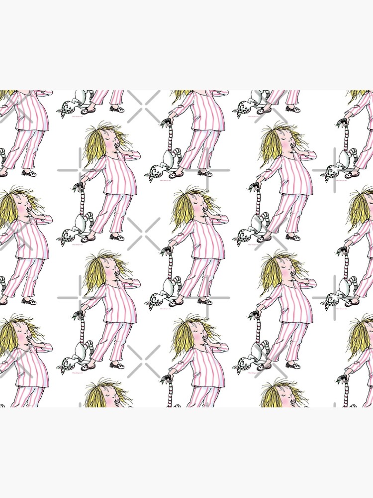 Discover Yawning Eloise in her Pajamas Shower Curtain