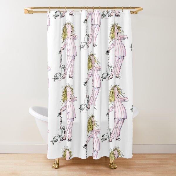 Yawning Eloise in her Pajamas Shower Curtain