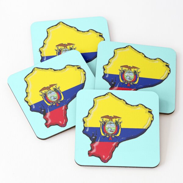 Item preview, Ecuador Map With Ecuadorean Flag designed and sold by Havocgirl.