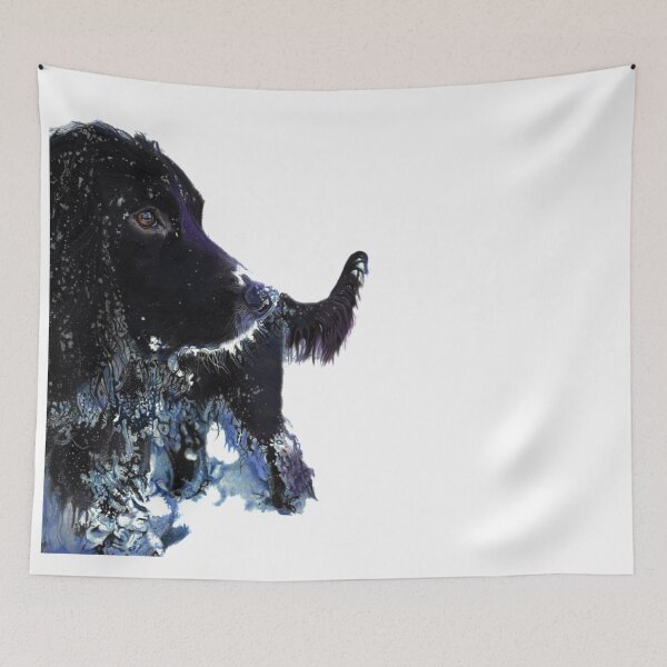 Item preview, Hugo the Spaniel in the snow designed and sold by IslesArt.