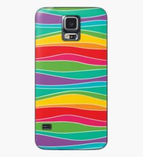 Retro Mod Rainbow Waves Coque et skin Samsung Galaxy