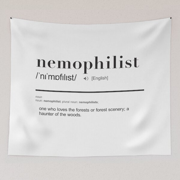 Item preview, Nemophilist - Travel Word Definition - Typography - Wanderlust designed and sold by thingswithlove.