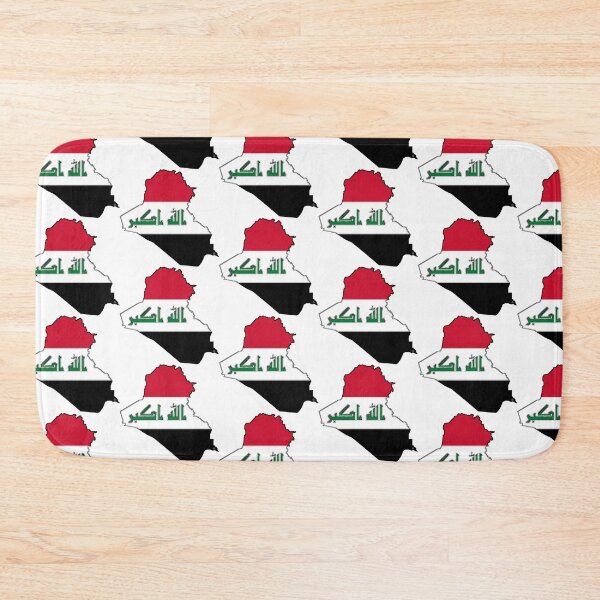 Item preview, Iraq Map with Iraqi Flag designed and sold by Havocgirl.